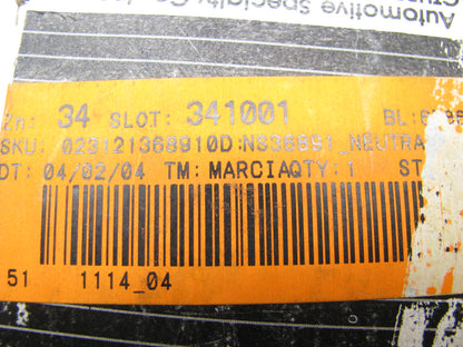 General NS36891 Backup Lamp Light Switch