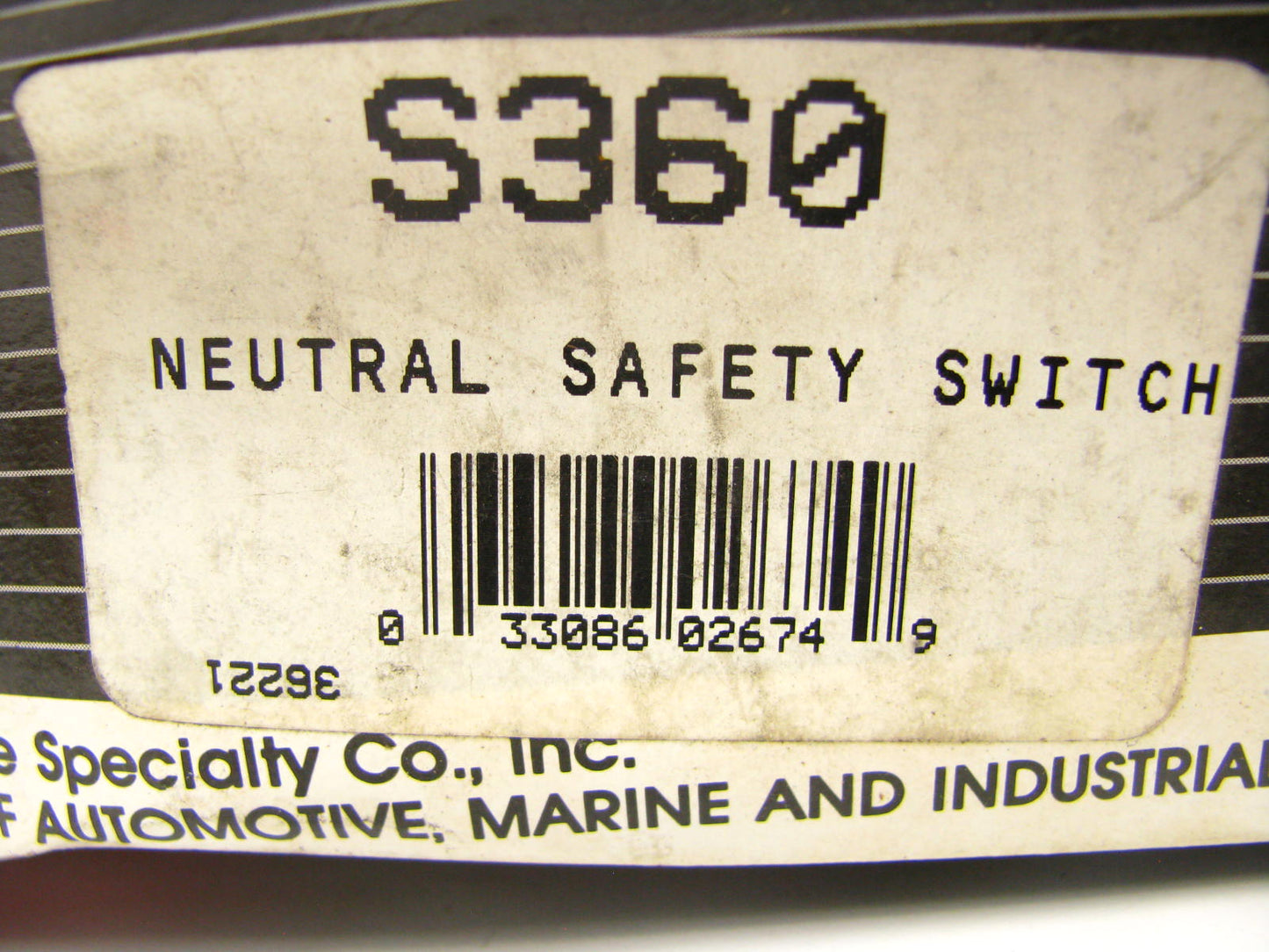 General S360 Clutch Starter Nuetral Safety Switch