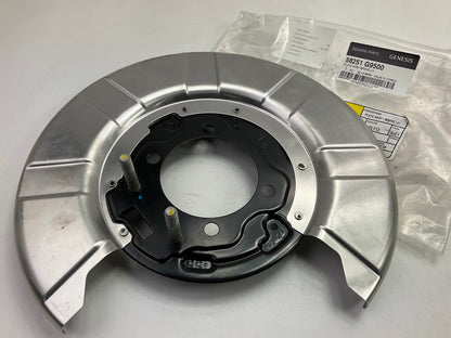 NEW Rear Left Brake Backing Plate / Parking Brake Dust Shield OEM For 19-21 G70