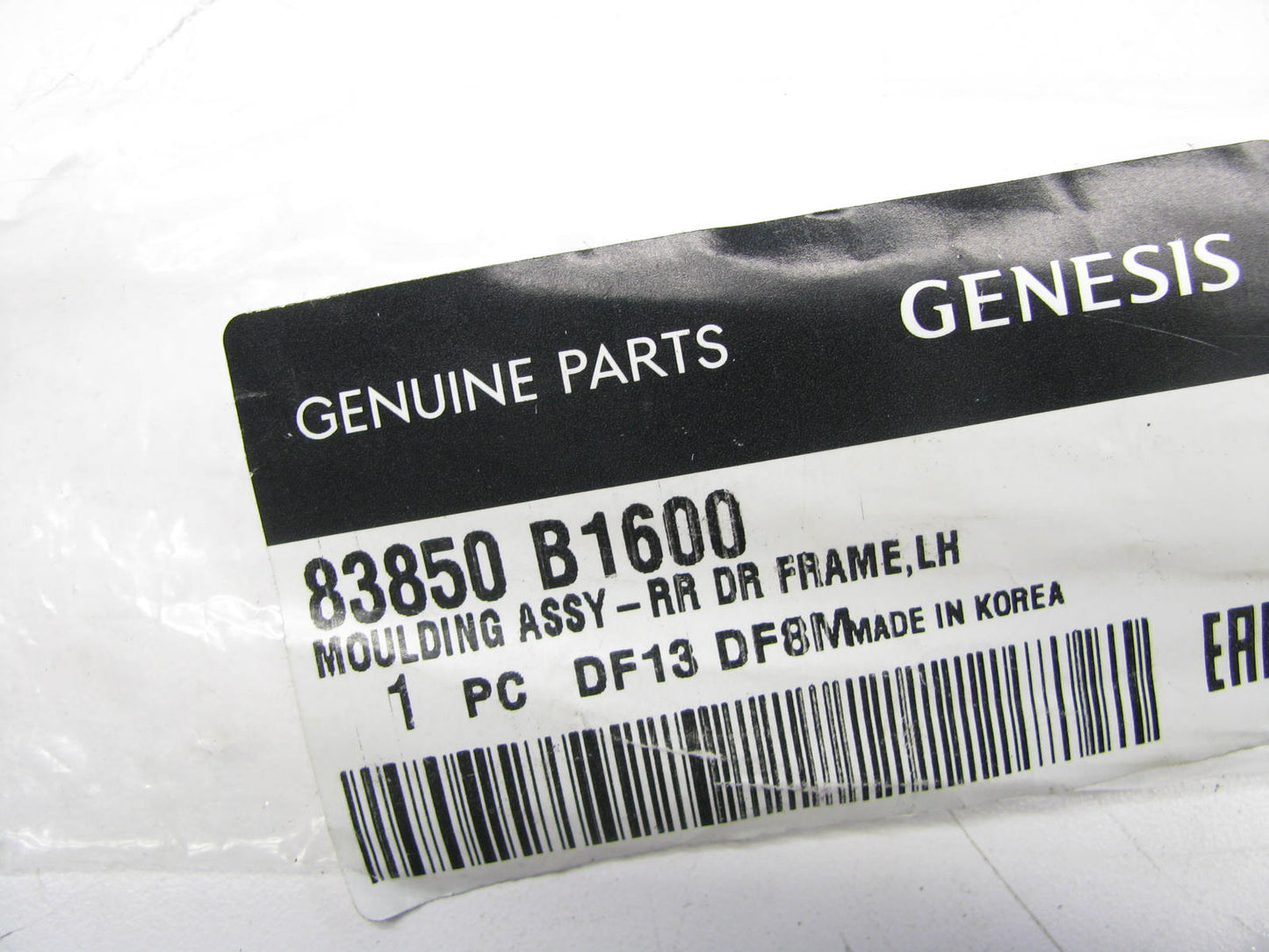 NEW GENUINE REAR LEFT Door Frame Molding Trim OEM For 18-20 Genesis G80