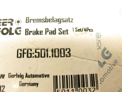 Gerfolg 5011003 Rear Disc Brake Pads 31262468 For 2000-2004 Volvo  S40