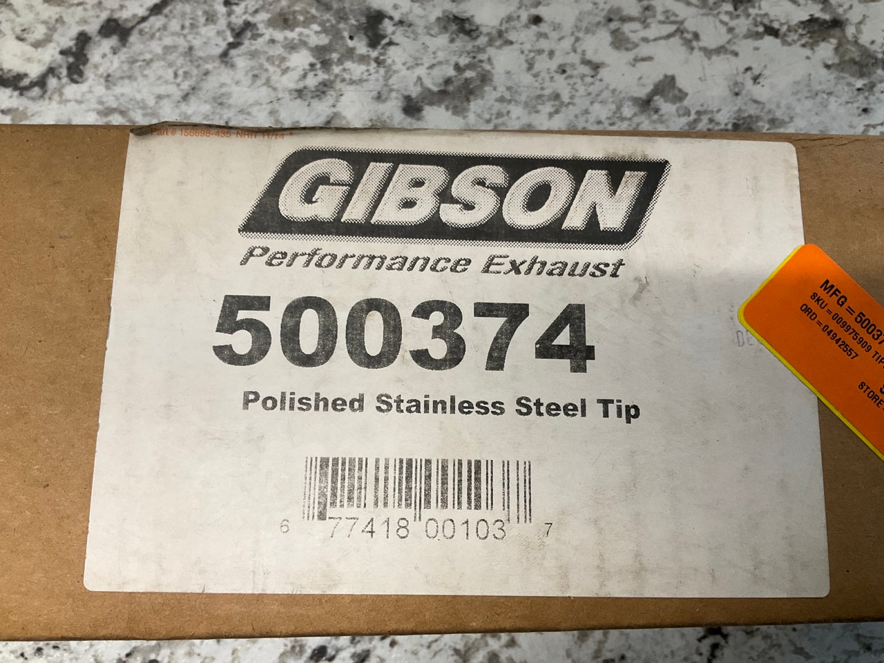 Gibson 500374 Polished Stainless Steel Exhaust Tip, 2.5'' Inlet, 3.5'' Outlet, 12''