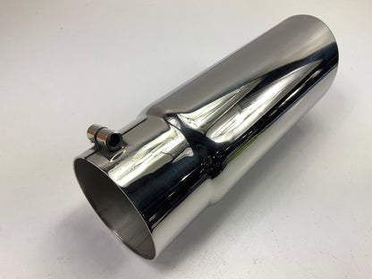 Gibson Performance 500380 Polished Stainless Steel Exhaust Tip, 4'' Out, 3.5'' In.