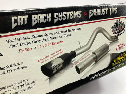 Gibson 61-1046 Mulisha Exhaust Tip, Slant Cut, 2-1/2'' Inlet, 5'' Outlet, 12'' Long