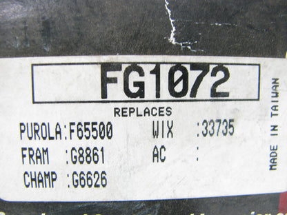 GKI FG1072 Fuel Filter Replaces G8861A 33957 F65455 G6626 GF353 BF7801