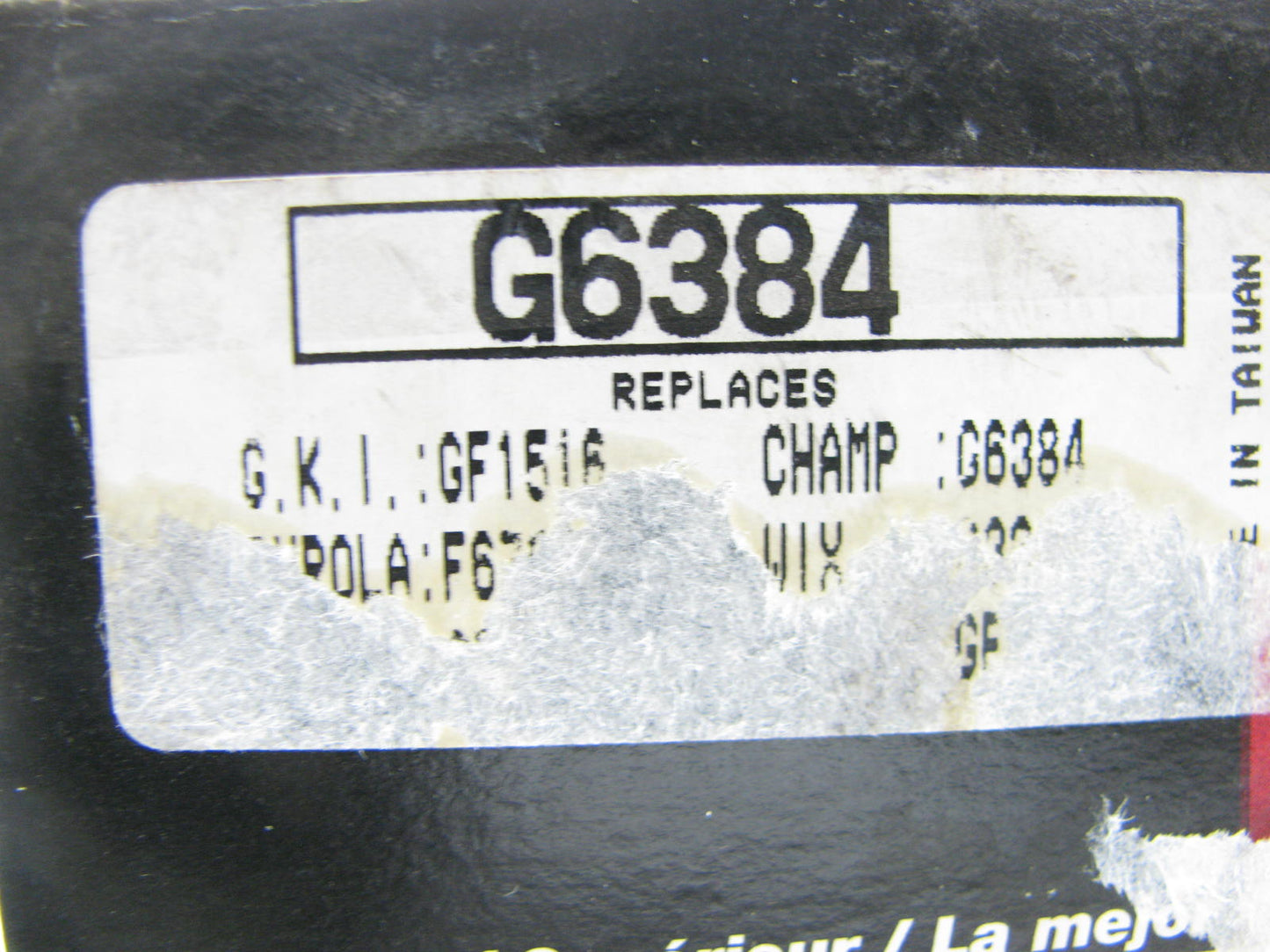 GKI GF1516 Fuel Filter Replaces G7393 G6384 33310 F67221 G6384 GF276 P551760