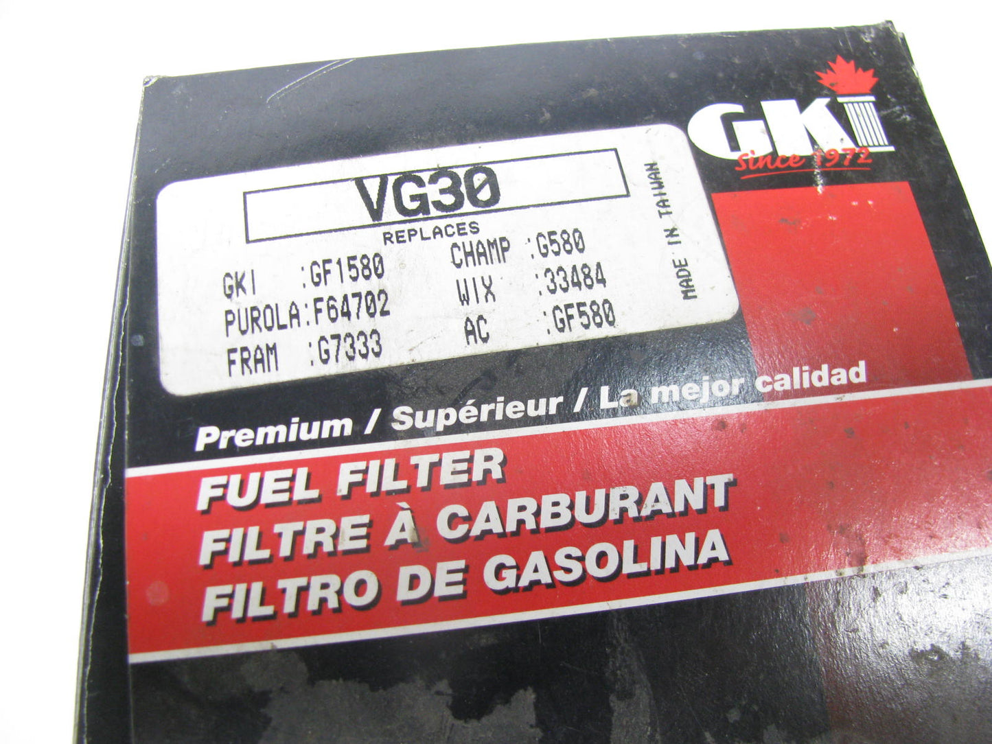 GKI GF1580 Fuel Filter Replaces G7333 33484 F64702 G6519 GF246 FF5673 P552448