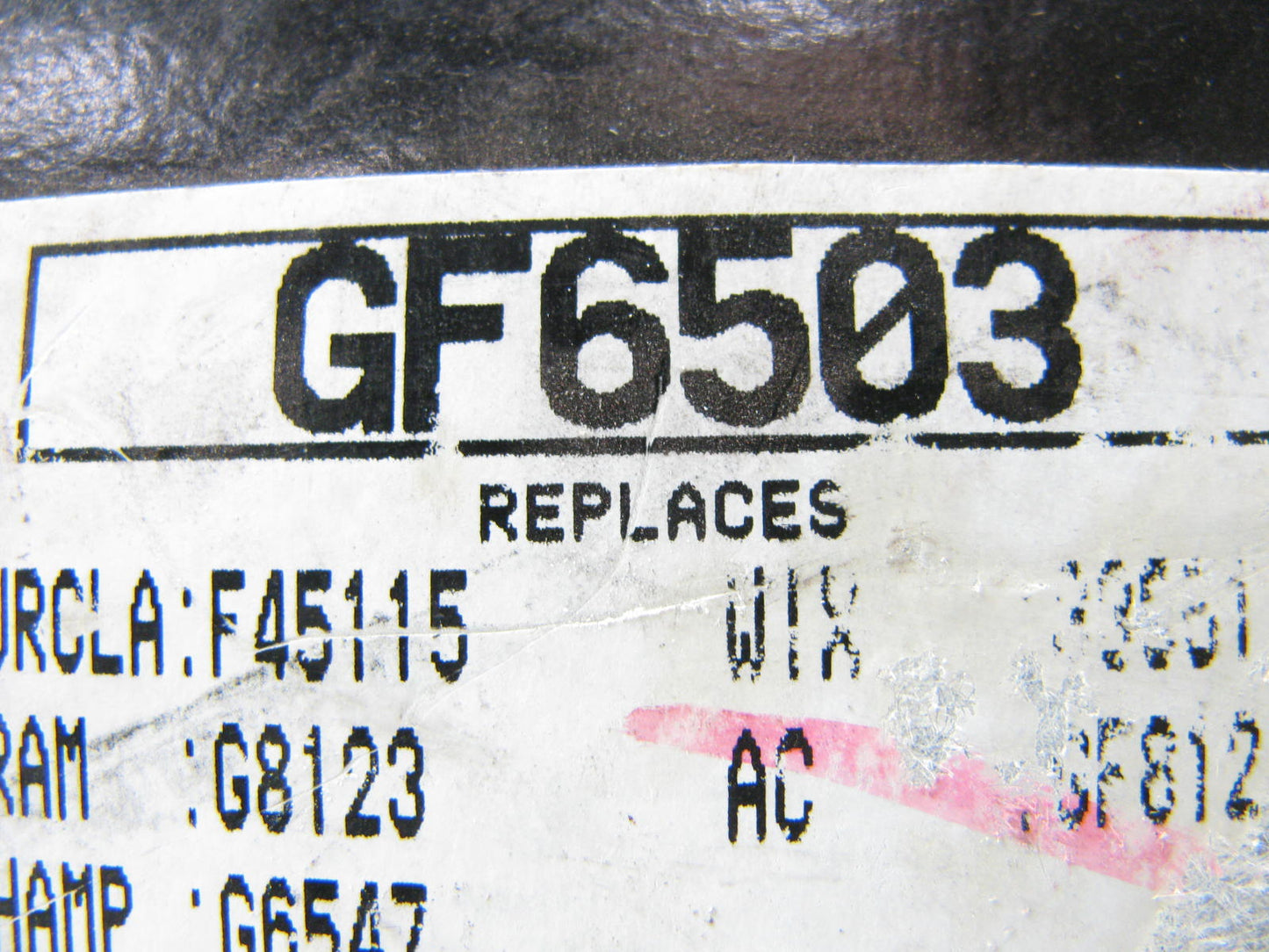 GKI GF6503 Fuel Filter Replaces F45115 G8123 G6547 33551 GF309 BF7659 GF812