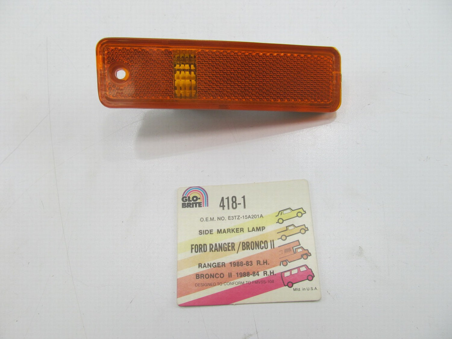 Glo-Brite 418-1 Right Passenger Side Marker Light - 84-88 Bronco II 83-88 Ranger