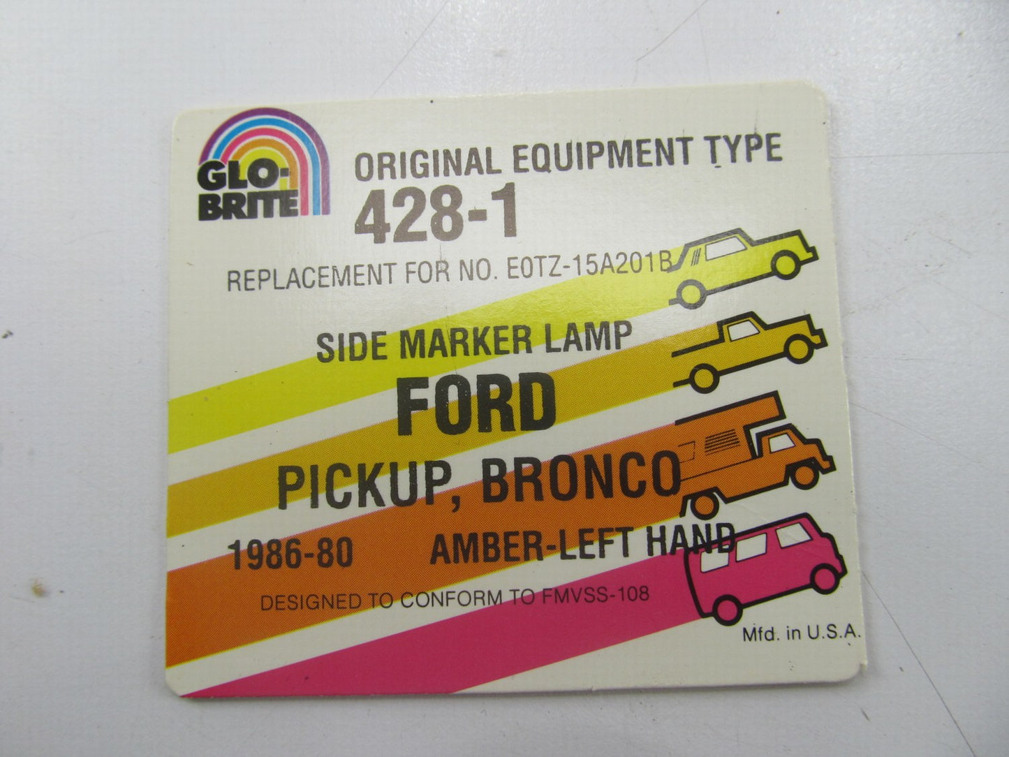 Glo-brite 428-1 Front Left Side Marker Light