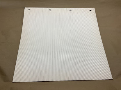 (2) Globetech 2424PPSWCQ Box Truck / Dump Truck White Mud Flap 24''x24''x1/4''