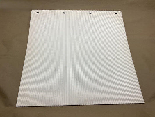 (2) Globetech 2424PPSWCQ White Splash Guard / Mud Flap 24''x24''x 1/4'' Thick