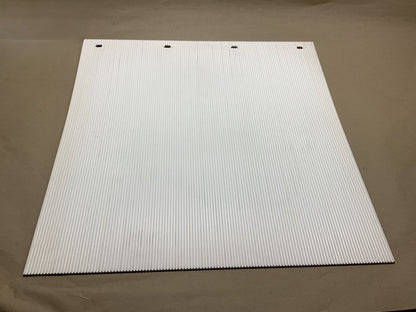Globetech 2424PPSWCQ Box Truck / Dump Truck White Mud Flap 24''x24''x1/4''
