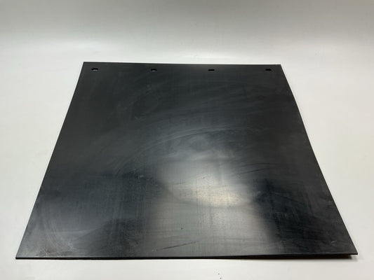 (2) Globetech 2424PSBCQ Poly Mud Flap, 24'' X 24'' X 3/16'', Black, ''CARQUEST'' Logo