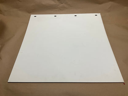 Globetech 2424PSWCQ Poly Mud Flap, 24'' X 24'' X 3/16'', White, ''CARQUEST'' Logo