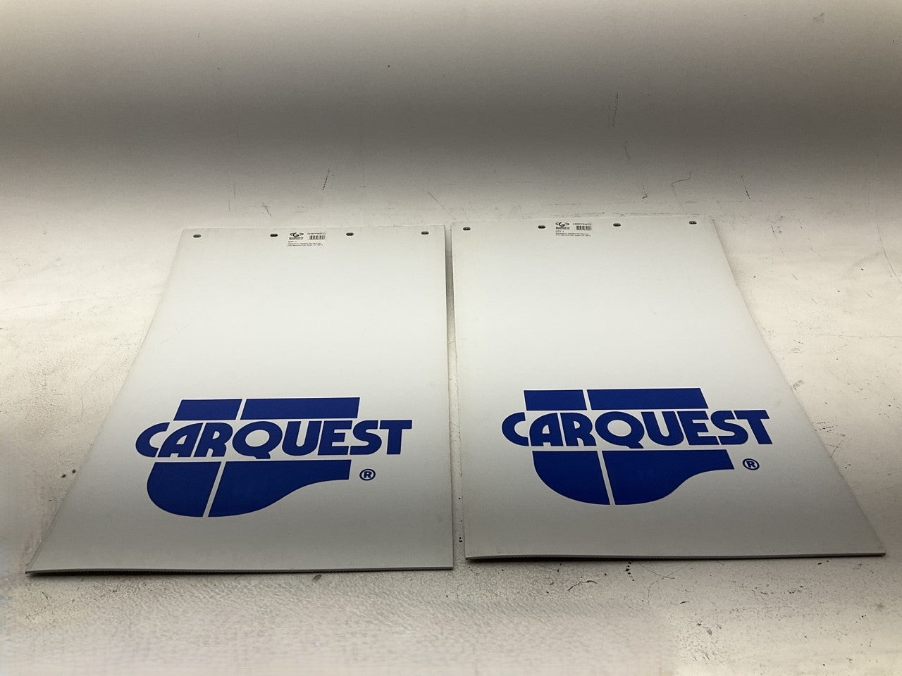 (2) GLOBETECH 2436PPSWCQ Plastic White Carquest Mud Flaps 24'' X 36'' X 1/4''
