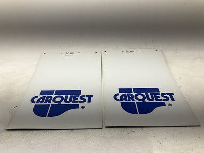 (2) GLOBETECH 2436PPSWCQ Plastic White Carquest Mud Flaps 24'' X 36'' X 1/4''