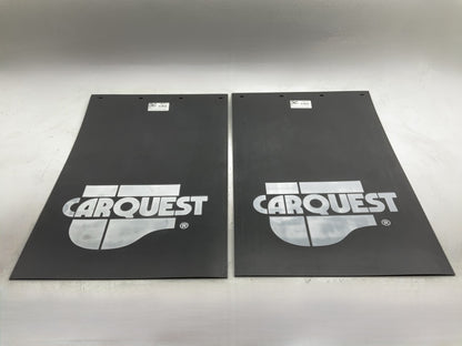 (2) Globetech 2436PSBCQ HD Truck Splash Guard / Mud Flap 24''x36''x3/16'', Black