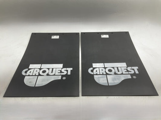 (2) Globetech 2436PSBCQ HD Truck Splash Guard / Mud Flap 24''x36''x3/16'', Black