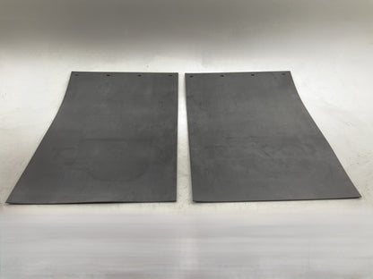(2) Globetech 2436PSBCQ HD Truck Splash Guard / Mud Flap 24''x36''x3/16'', Black