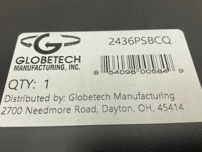 (2) Globetech 2436PSBCQ HD Truck Splash Guard / Mud Flap 24''x36''x3/16'', Black
