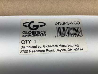 (2) Globetech 2436PSWCQ Polyguard White ''CARQUEST'' Mud Flaps, 24'' X 36'' X 3/16''