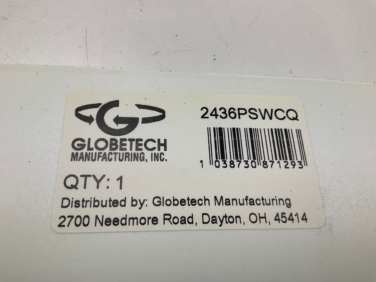 Globetech 2436PSWCQ Polyguard White ''CARQUEST'' Mud Flap, 24'' X 36'' X 3/16''