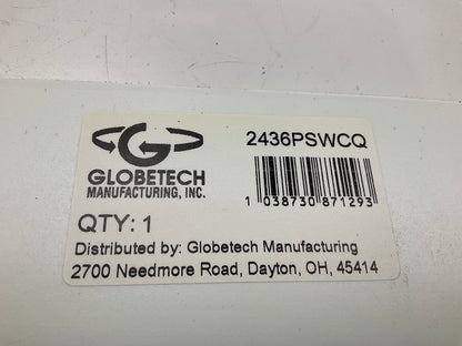 Globetech 2436PSWCQ Polyguard White ''CARQUEST'' Mud Flap, 24'' X 36'' X 3/16''