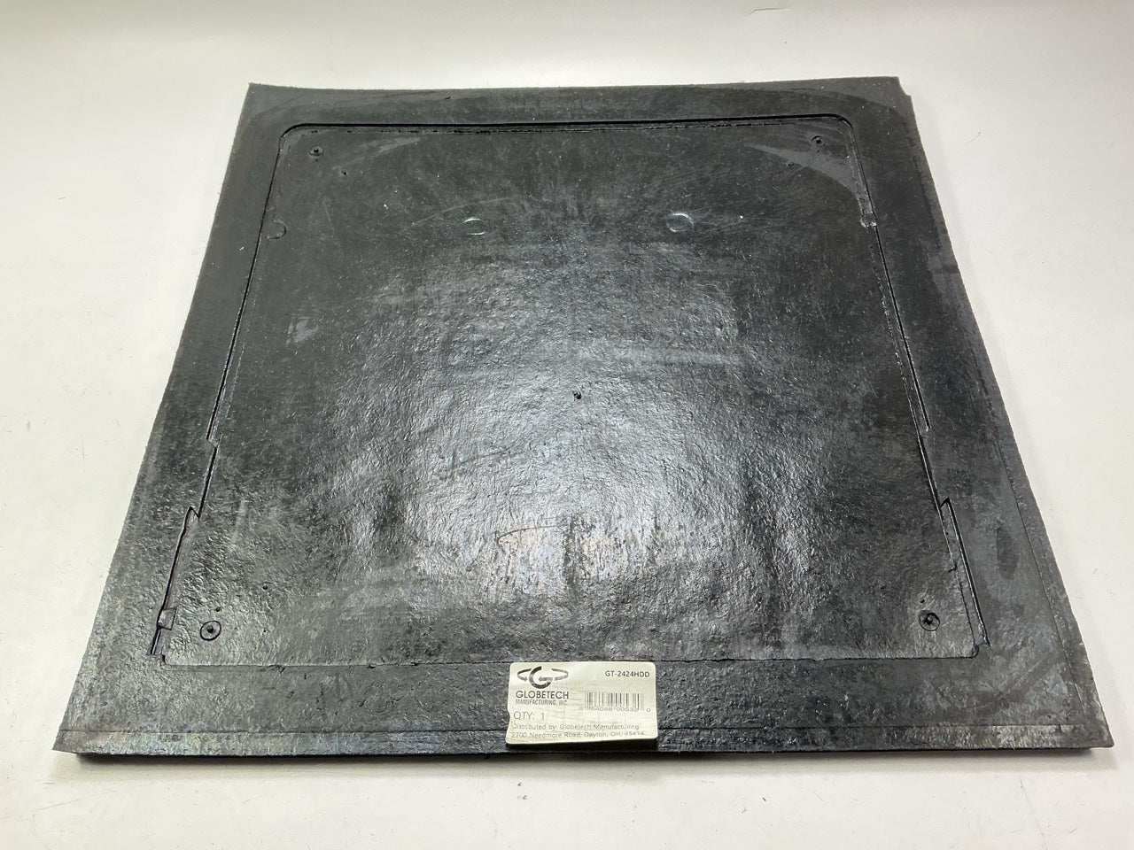 Globetech GT-2424HDD Heavy-Duty, Anti-Spray Mud Flap 24'' W X 24'' L X 1/2'' Thick