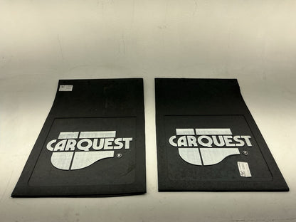 (2) Raised Molded Rubber Mud Flaps 24'' X 36'' X 5/16'' Black ''CARQUEST'' LOGO