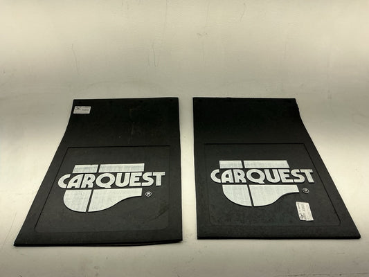 (2) Raised Molded Rubber Mud Flaps 24'' X 36'' X 5/16'' Black ''CARQUEST'' LOGO