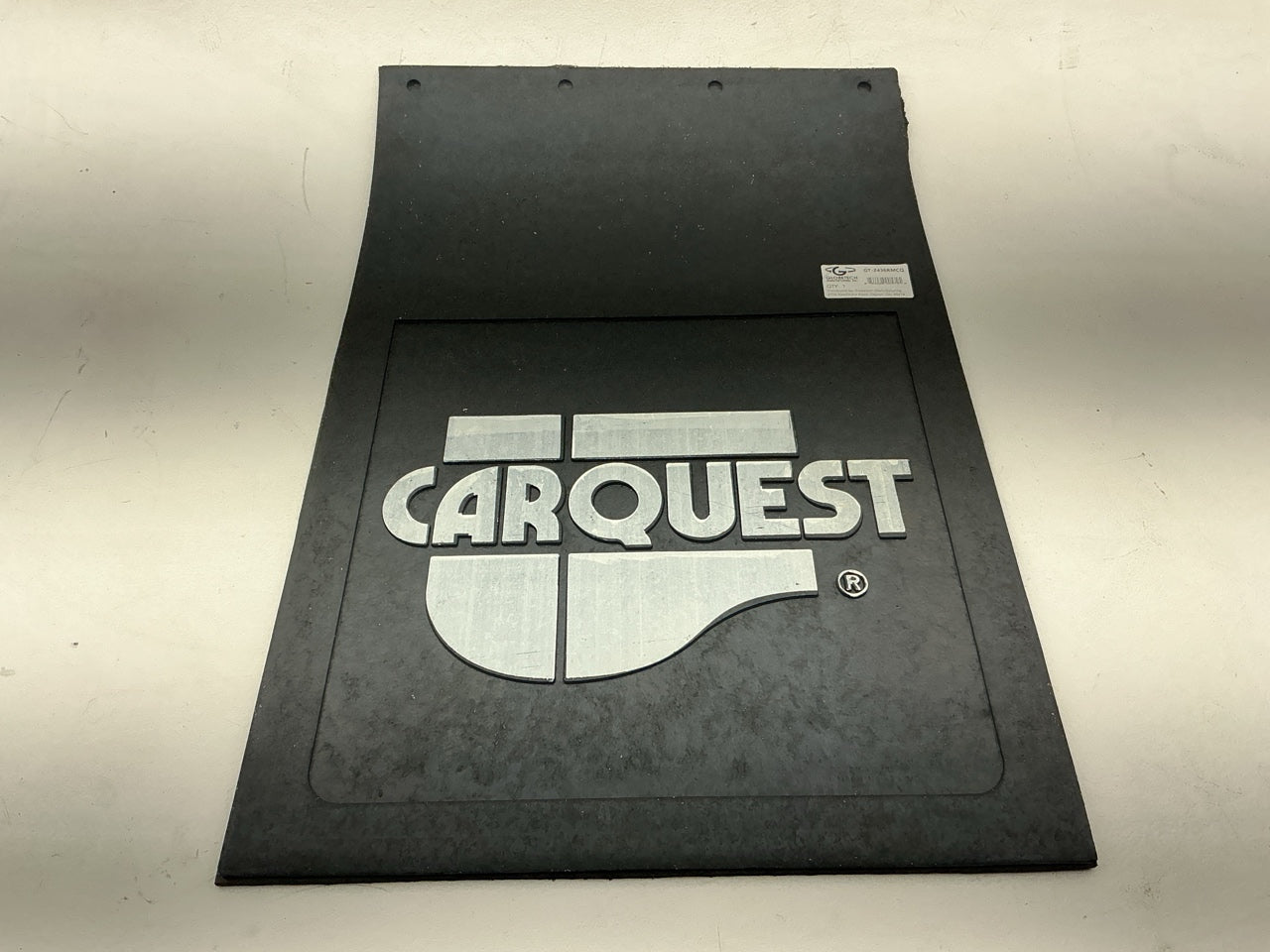 Raised Molded Rubber Mud Flap 24'' X 36'' X 5/16'' Black ''CARQUEST'' LOGO, Single