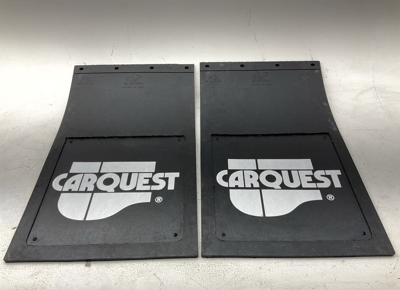 (2) Globetech GT-2440RMCQ CARQUEST Raised Rubber Mud Flap, 24'' X 30'' X 5/16''