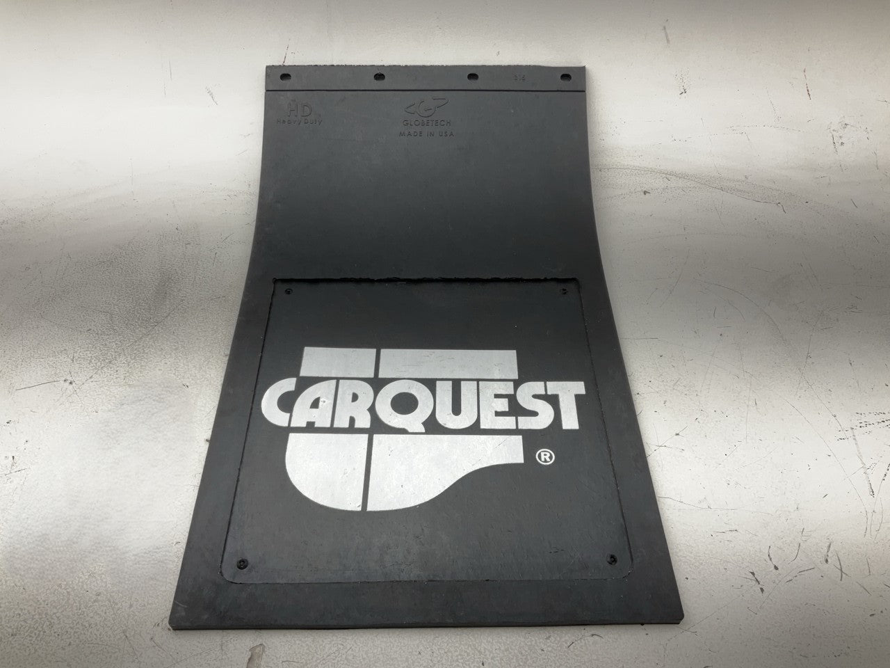 Globetech GT-2440RMCQ CARQUEST Raised Molded Rubber Mud Flap, 24'' X 30'' X 5/16''