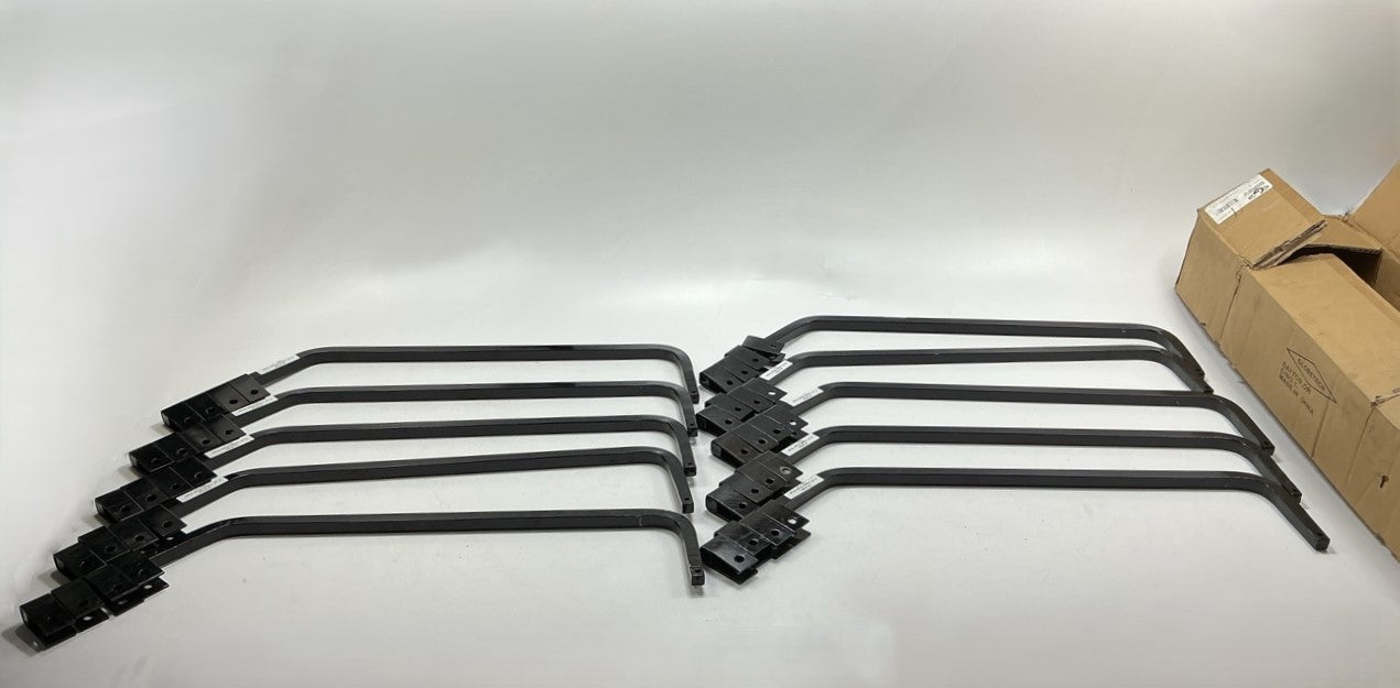 (10) Globetech GT-2735A Steel Semi Truck Standard Angled Mud Flap Hangers 27.42''