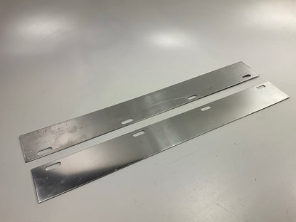 Globetech GT-27RT25 24'' X 3'' Straight Aluminum Conspicuity Plates, Pair