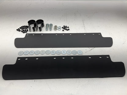 Globetech GT-3900 Quarter Fender Kit Poly Plastic Semi Truck 24'' X 24'' Pair