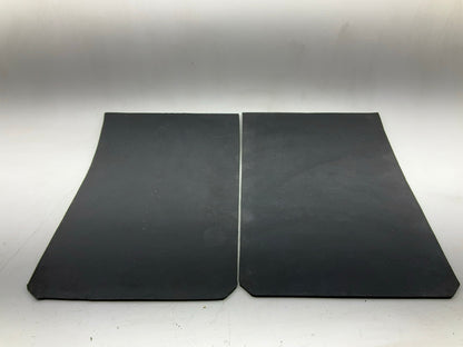 (2) Globetech GT2436C 24'' X 36'' X 1/4'' Chevron Splash Guard Mud Flaps - Black
