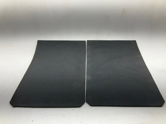 (2) Globetech GT2436C 24'' X 36'' X 1/4'' Chevron Splash Guard Mud Flaps - Black