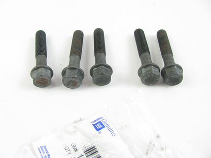 (5) NEW GENUINE OEM GM 10046007  M14x2.375 Oil Pump Bolts SBC