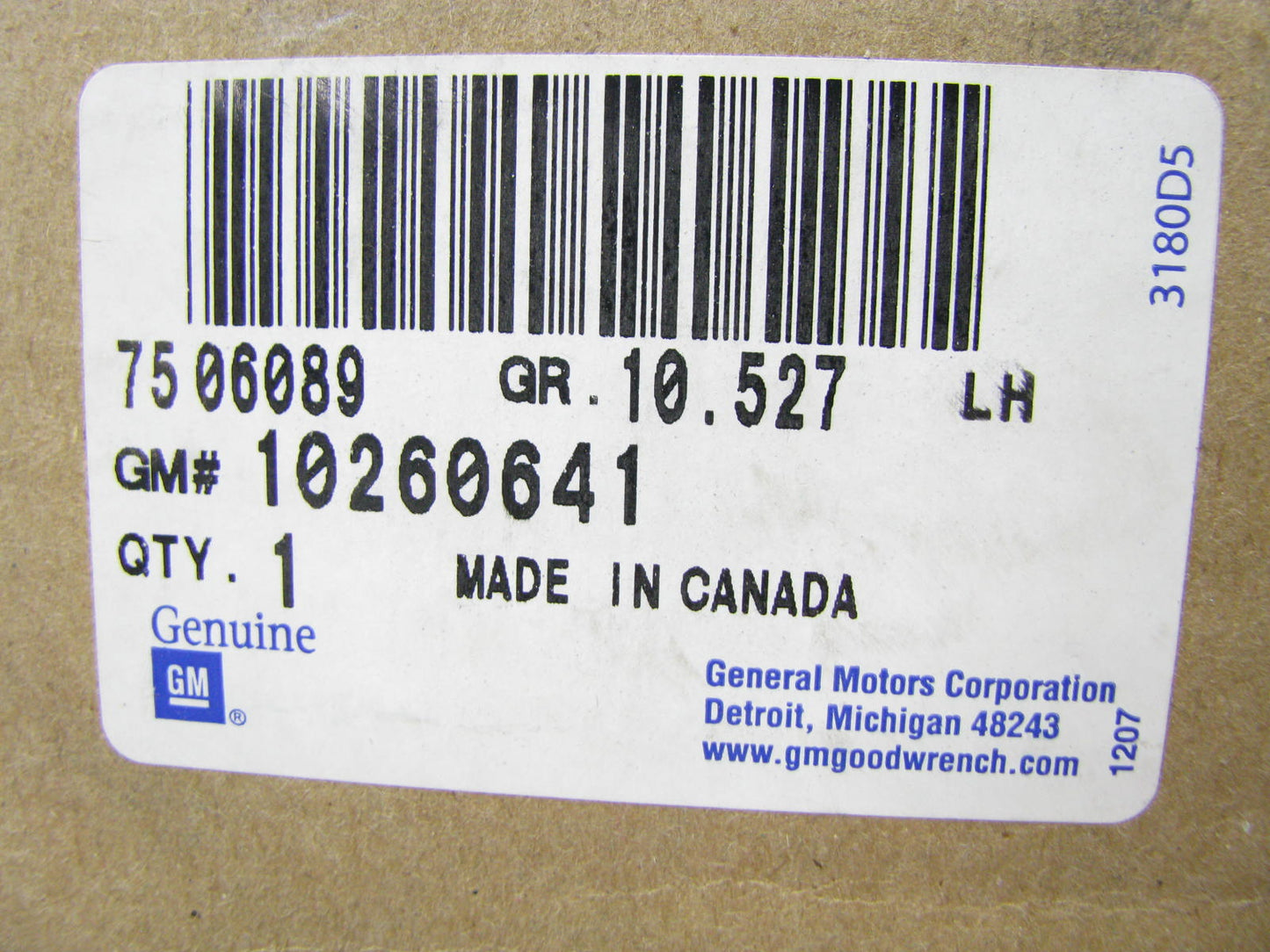 NEW GENUINE OEM GM 10260641 REAR LEFT Exterior Door Handle 1995-01 Chevy Lumina
