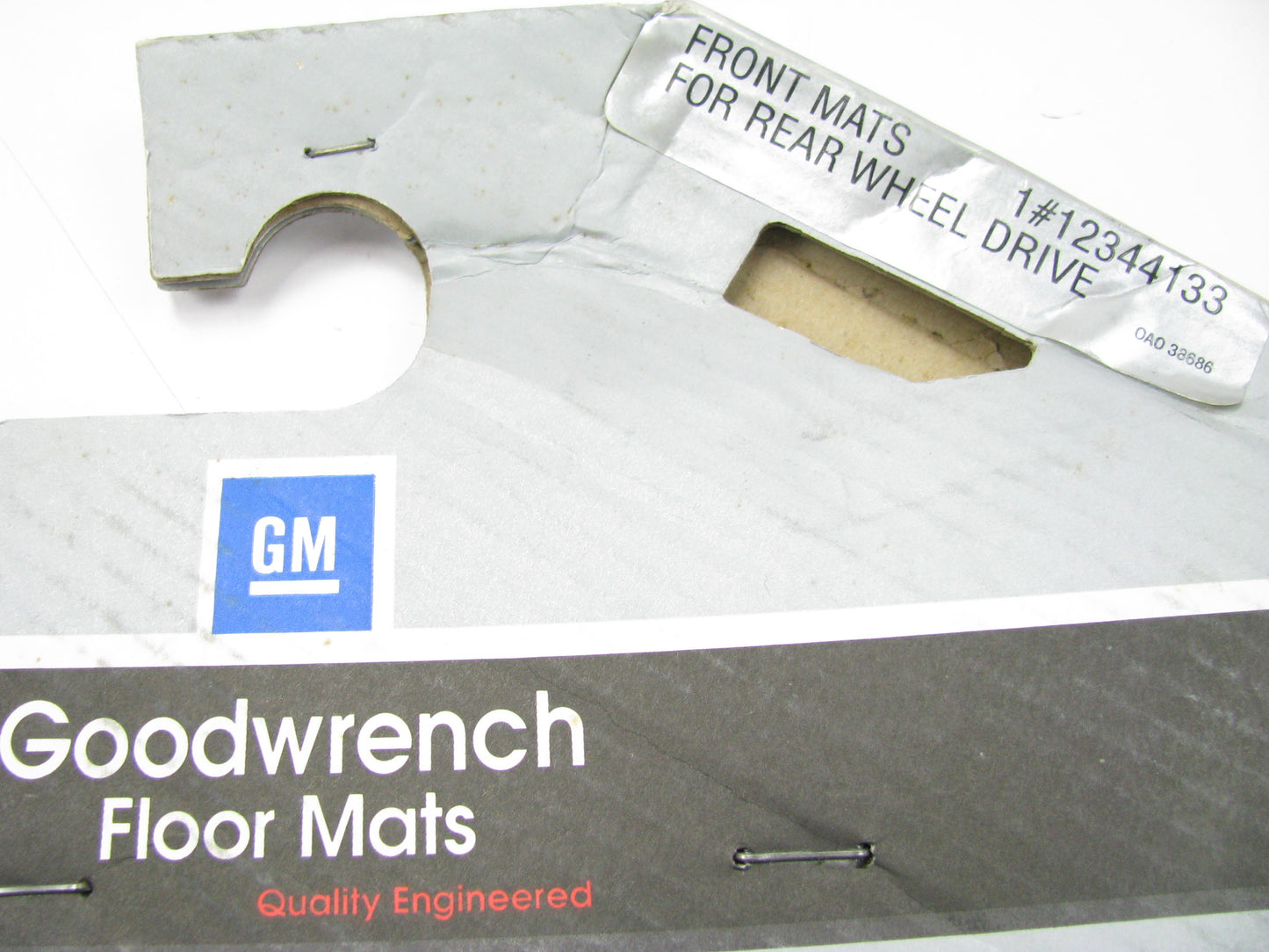 OEM GM Semi-Universal Front Floor Mats For 1989-1993 RWD GM Cars