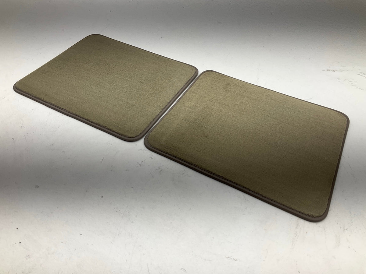 GM 12344651 Rear Floor Mat 2-piece Carpet Set 1995 Buick Riviera, Tan, 15''x13''