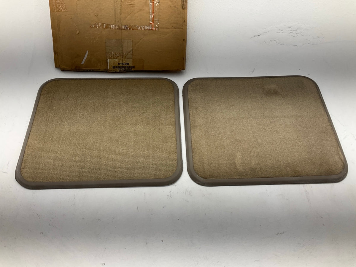NOS OEM GM 12344784 Rear Floor Mat Carpet 2-PIiece Set, Tan Beige Color