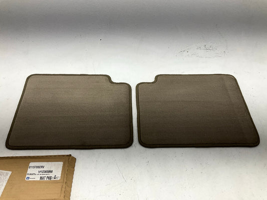 Vintage - NOS OEM GM 12365868 Rear Floor Mats Carpet Set 17''x13'', Tan Color