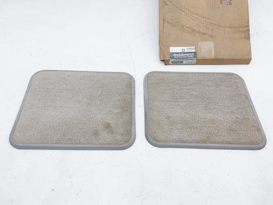 NOS OEM GM 12370176 Rear Floor Mats Carpet Set - 15''x13'', Tan Color, Vintage