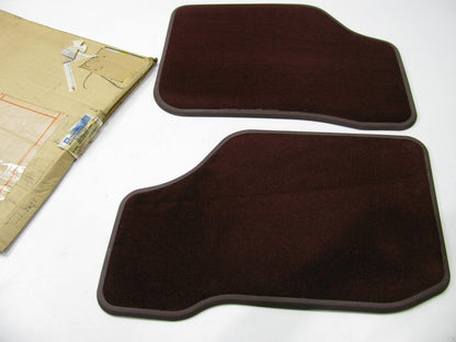 NOS OEM GM Front Floor Mats RUBY RED (79I) 1994-96 Cutlass Ciera, Buick Century
