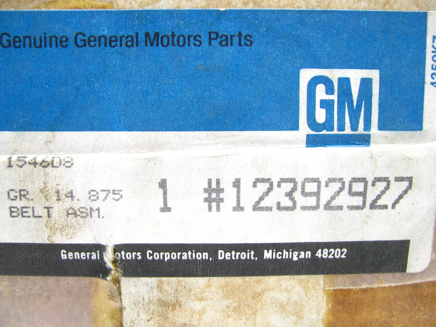 NOS GM Front Right Passenger Seat Belt Retractor 1988-1991 Grand Am, Somerset
