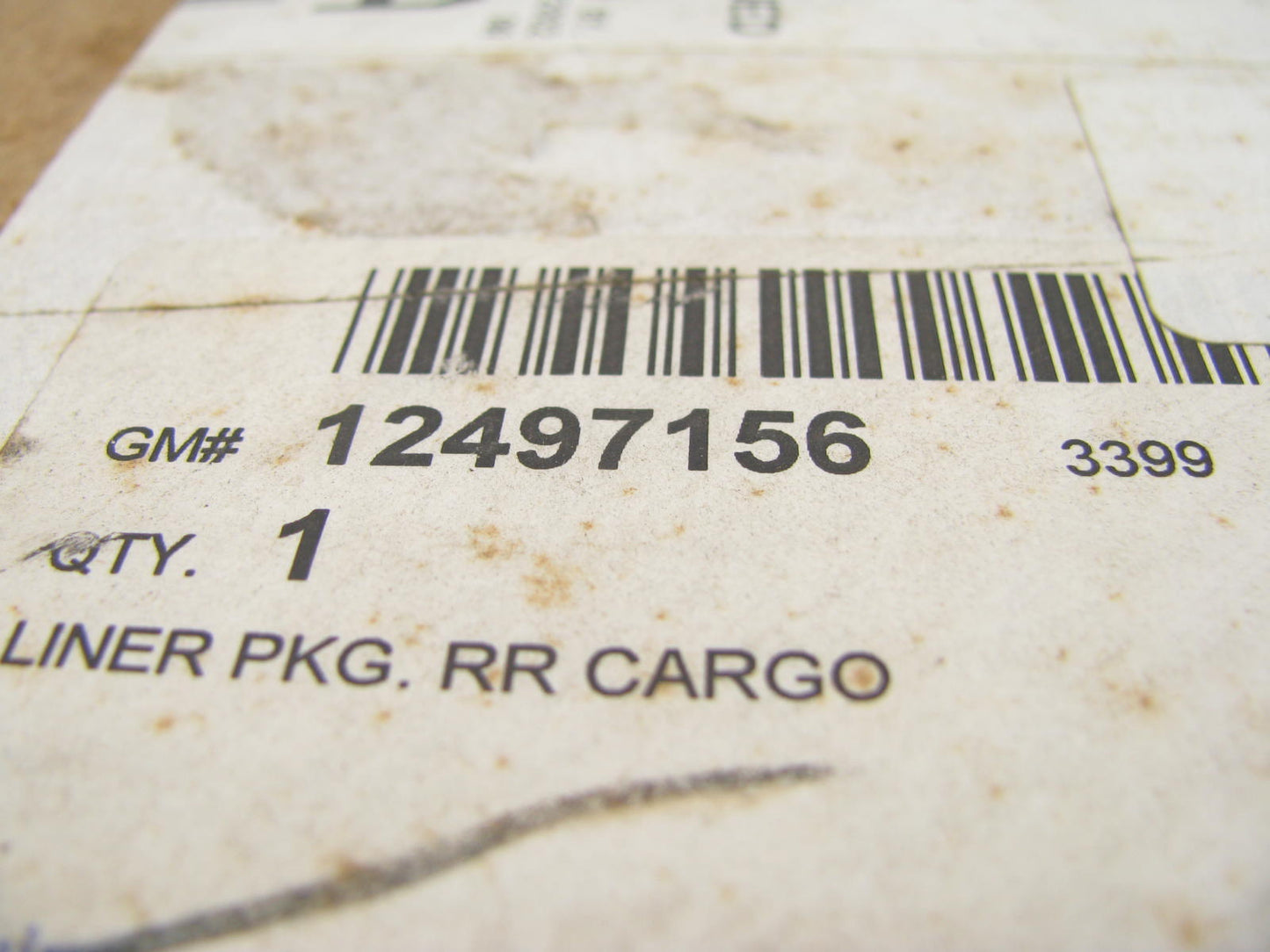 NEW - OEM GM 12497156 Cargo Area Liner For 01-06 Suburban Yukon XL
