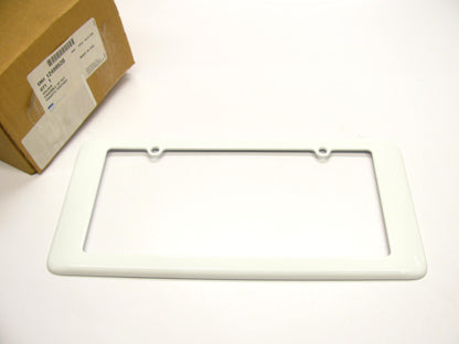 NEW GM 12499520 Rear License Plate Holder OEM 2005-2013 C6 Corvette ARCTIC WHITE